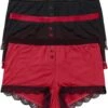 Lot De 3 Boxers Femme Microfibre -Sous-Vêtements Tendance 17028827 KbW5mxUE