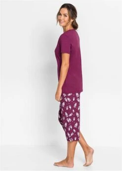 Pyjama Avec Corsaire Et T-shirt -Sous-Vêtements Tendance 17057882 91VIHNMH