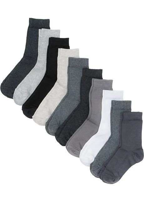 Lot De 10 Paires De Chaussettes Basiques Avec Coton 3 Lot De 10 Paires De Chaussettes Basiques Avec Coton