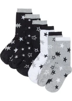 Lot De 6 Paires De Chaussettes Femme Avec Coton