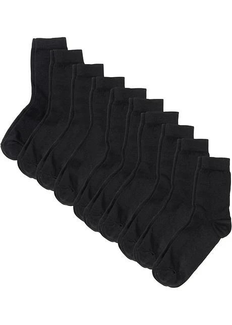 Lot De 10 Paires De Chaussettes Basiques Avec Coton 9 Lot De 10 Paires De Chaussettes Basiques Avec Coton – Image 7