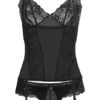 Venus Top Porte-jarretelles + String Ouvert (ens. 2 Pces) -Sous-Vêtements Tendance 20234530 vSx3MM7J