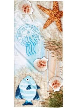 Drap De Plage Imprimé Marin