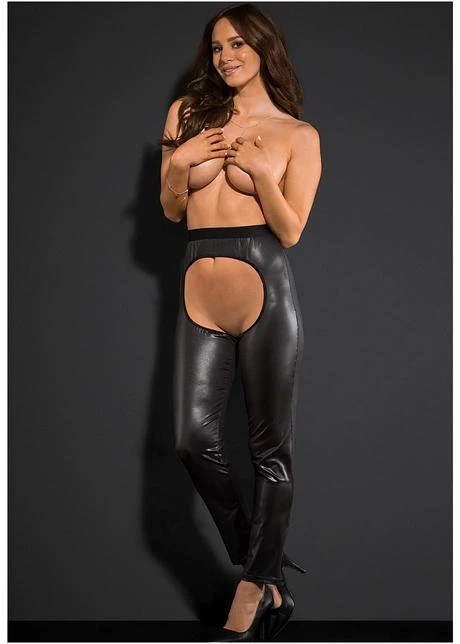 Venus Pantalon Ouvert En Matière Brillante 5 Venus Pantalon Ouvert En Matière Brillante – Image 3