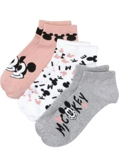 Disney Lot De 3 Paires De Chaussettes Courtes Mickey Mouse