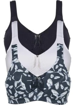 Lot De 3 Soutiens-gorge Sans Armatures Avec Coton