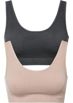 Lot De 2 Brassières Côtelées Sans Coutures Feel Comfort -Sous-Vêtements Tendance 22091146 6XsXTQxM