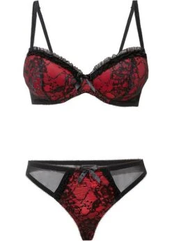 Soutien-gorge Avec Coques Et Armatures + String (Ens. 2 Pces.)