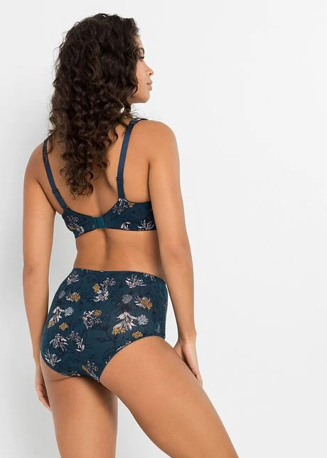 Lot De 4 Slips Taille Haute Coton 7 Lot De 4 Slips Taille Haute Coton – Image 5