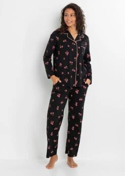 Pyjama Avec Patte De Boutonnage Et Masque De Nuit -Sous-Vêtements Tendance 22258667 YWNzLMAX