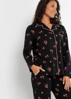 Pyjama Avec Patte De Boutonnage Et Masque De Nuit -Sous-Vêtements Tendance 22258677 RBRhHv1d