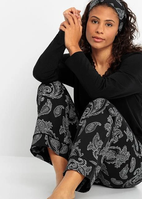 Pantalon De Pyjama Avec Bandeau De Front 8 Pantalon De Pyjama Avec Bandeau De Front – Image 6