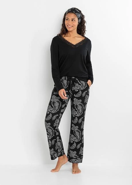 Pantalon De Pyjama Avec Bandeau De Front 4 Pantalon De Pyjama Avec Bandeau De Front – Image 2