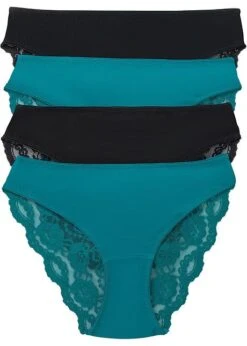 Lot De 4 Slips Avec Dentelle -Sous-Vêtements Tendance 22261445 8JFPtblr