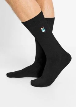 Lot De 5 Paires De Chaussettes Avec Broderie -Sous-Vêtements Tendance 23012477 Z3UF9OUf