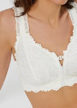 Soutien-gorge Bralette Sans Armatures Avec Fermeture Devant -Sous-Vêtements Tendance 23036476 r1xHsXM2