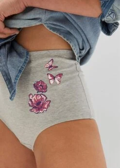 Lot De 5 Slips Taille Haute -Sous-Vêtements Tendance 23083151 ziXyyVH9