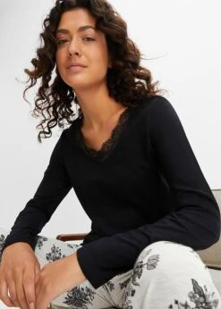 Pyjama à Dentelle Avec Poches Latérales -Sous-Vêtements Tendance 23126064 XNbCo62j