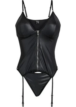 Venus Top Porte-jarretelles Et String Avec Fermeture Zippée (ens. 2 Pces) -Sous-Vêtements Tendance 23192732 3nvcHFZY