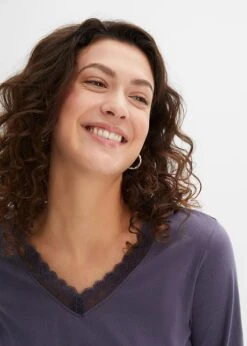 Pyjama à Dentelle Et Poches -Sous-Vêtements Tendance 23193815 Hc45SB6i