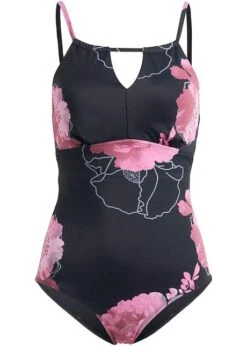 Maillot 1 Pièce Sculptant En Polyamide Recyclé, Maintien Modéré