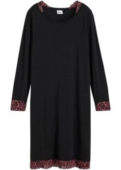 Chemise De Nuit à Dentelle Bicolore