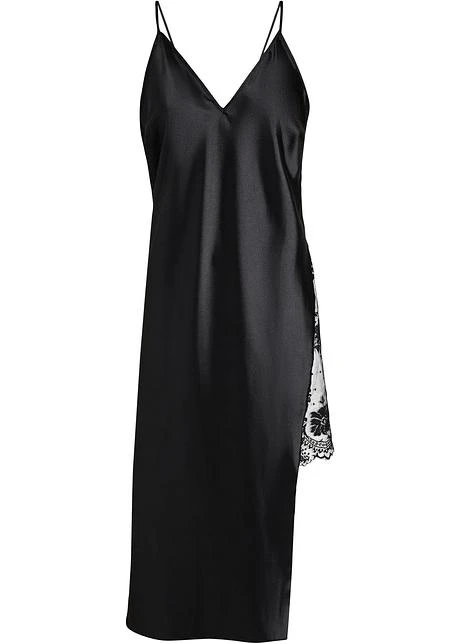 Venus Longue Nuisette En Satin Avec Empiècement Dentelle 5 Venus Longue Nuisette En Satin Avec Empiècement Dentelle – Image 3