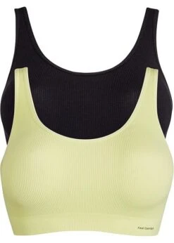Lot De 2 Brassières Côtelées Sans Coutures Feel Comfort -Sous-Vêtements Tendance 23200756 R9A1HVOT