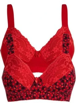 Lot De 2 Soutiens-gorge Sans Armatures Avec Coton