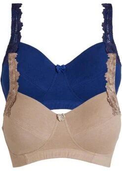 Lot De 2 Soutiens-gorge Sans Armatures Avec Broderie