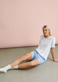 Pyjashort Avec T-shirt Jersey Et Boxer Tissé Avec Poches Latérales Et Sac De Lavage -Sous-Vêtements Tendance 23220805 mJdsdTdZ