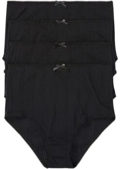 Lot De 4 Slips Taille Haute