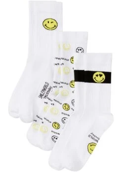 Lot De 3 Paires De Chaussettes De Tennis Smiley