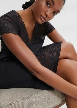 Chemise De Nuit Avec Empiècement Dentelle -Sous-Vêtements Tendance 23235403 w9VQFcZp