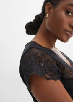 Chemise De Nuit Avec Empiècement Dentelle -Sous-Vêtements Tendance 23235416 JcWehiQE